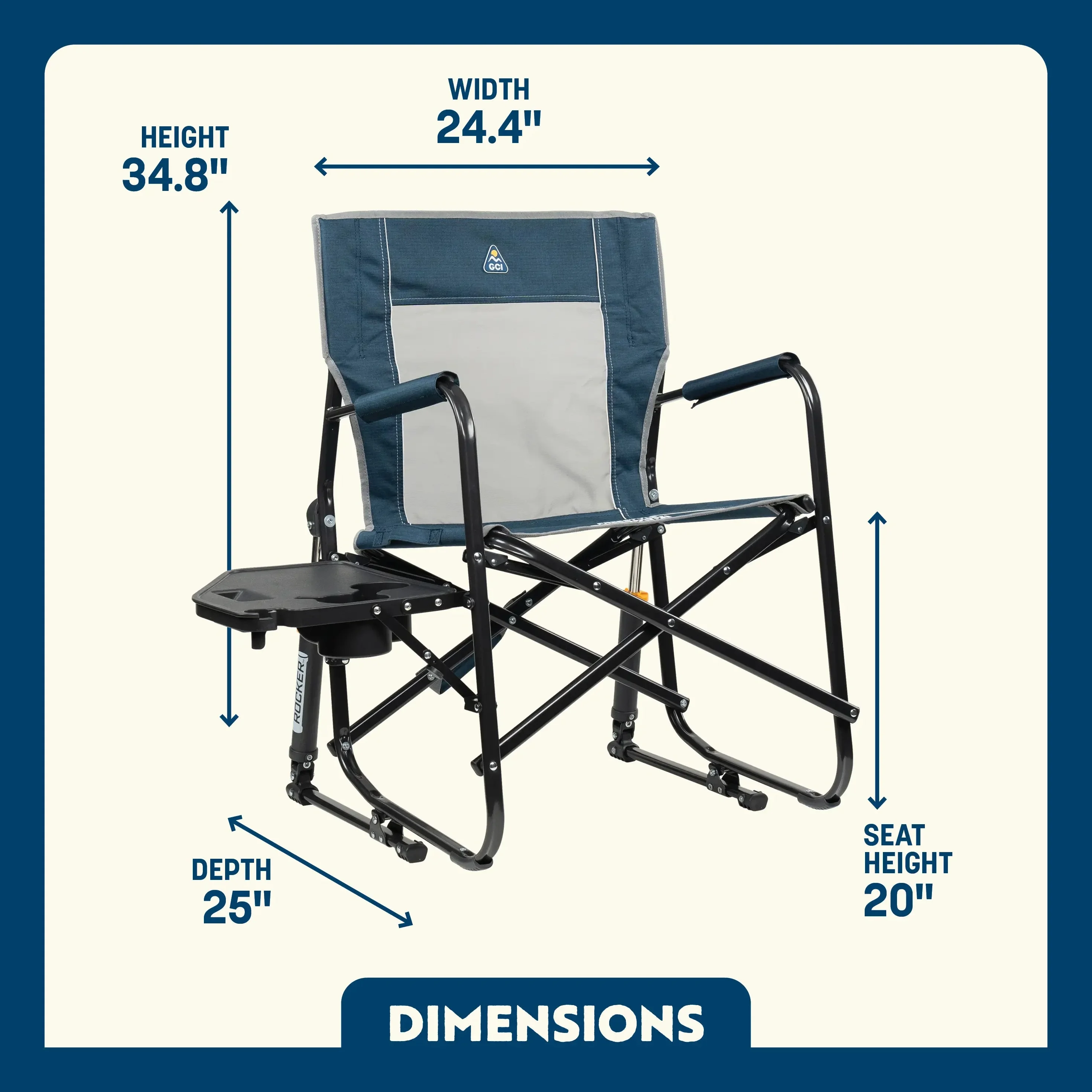 Freestyle Rocker with Side Table | Featured Outdoor Choice | Outlandridge B773