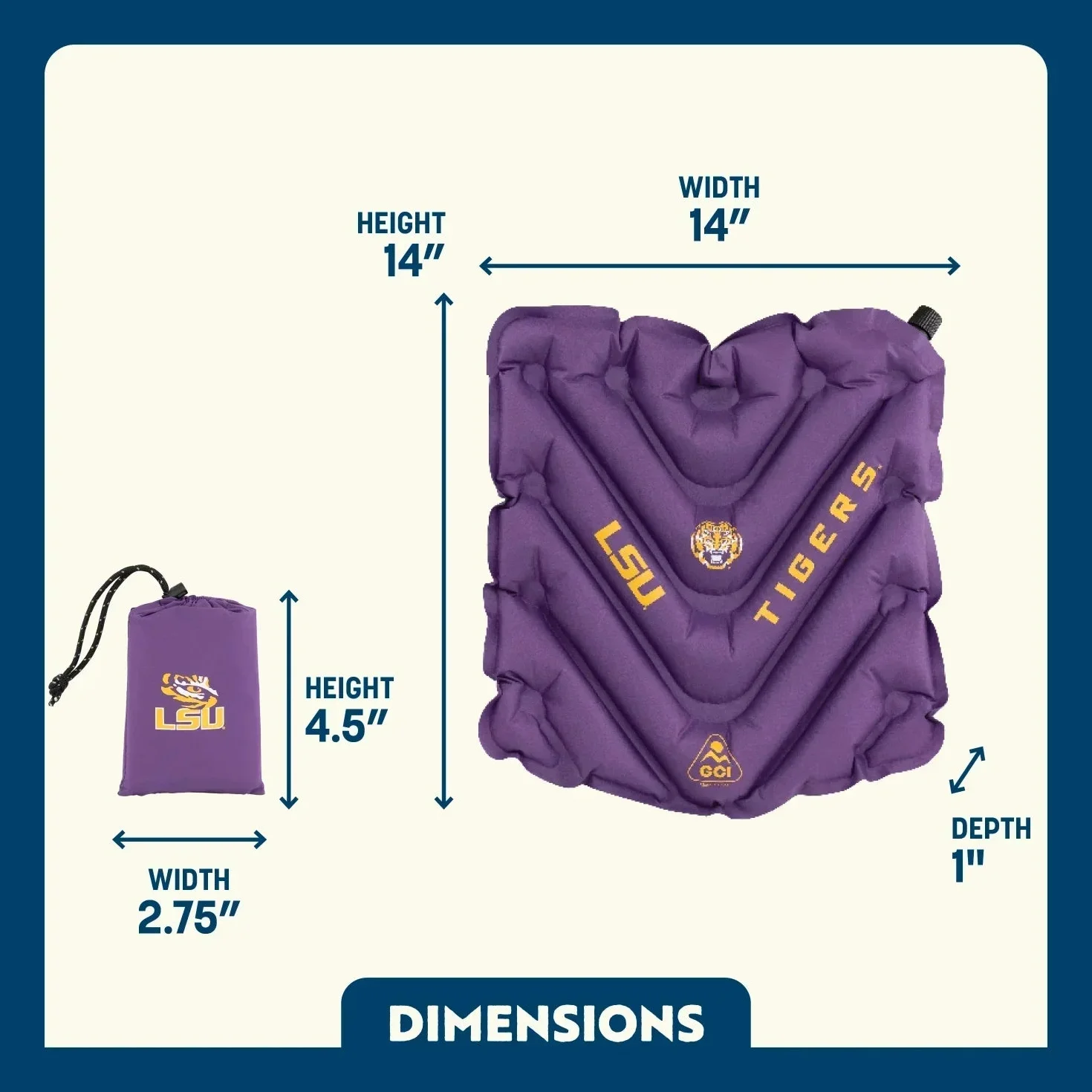 V Seat - LSU Tigers | Featured Outdoor Choice | Outlandridge A844
