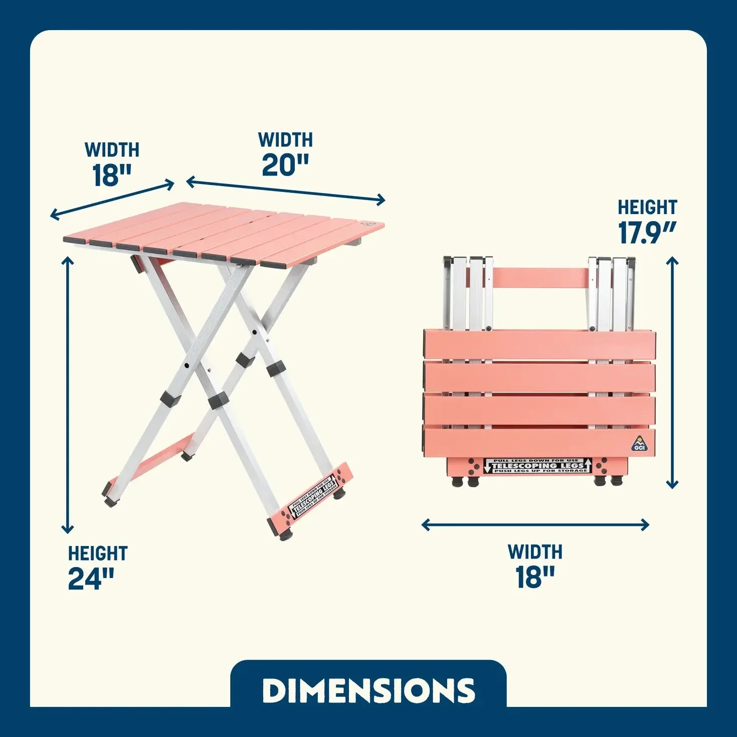Compact Camp Table 20 | Featured Outdoor Choice | Outlandridge 81FC