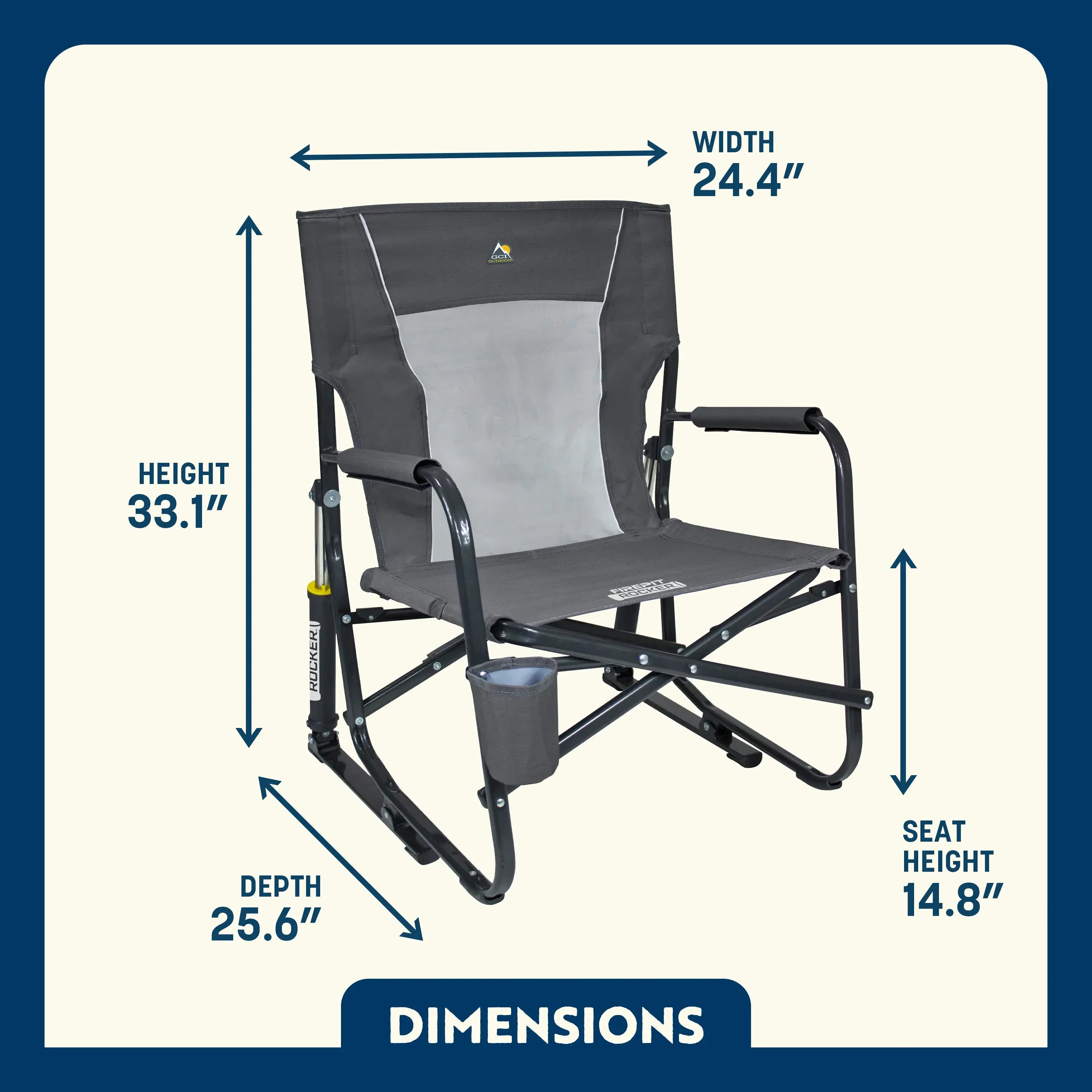 FirePit Rocker — Outdoor Setup Pick | Outlandridge E587