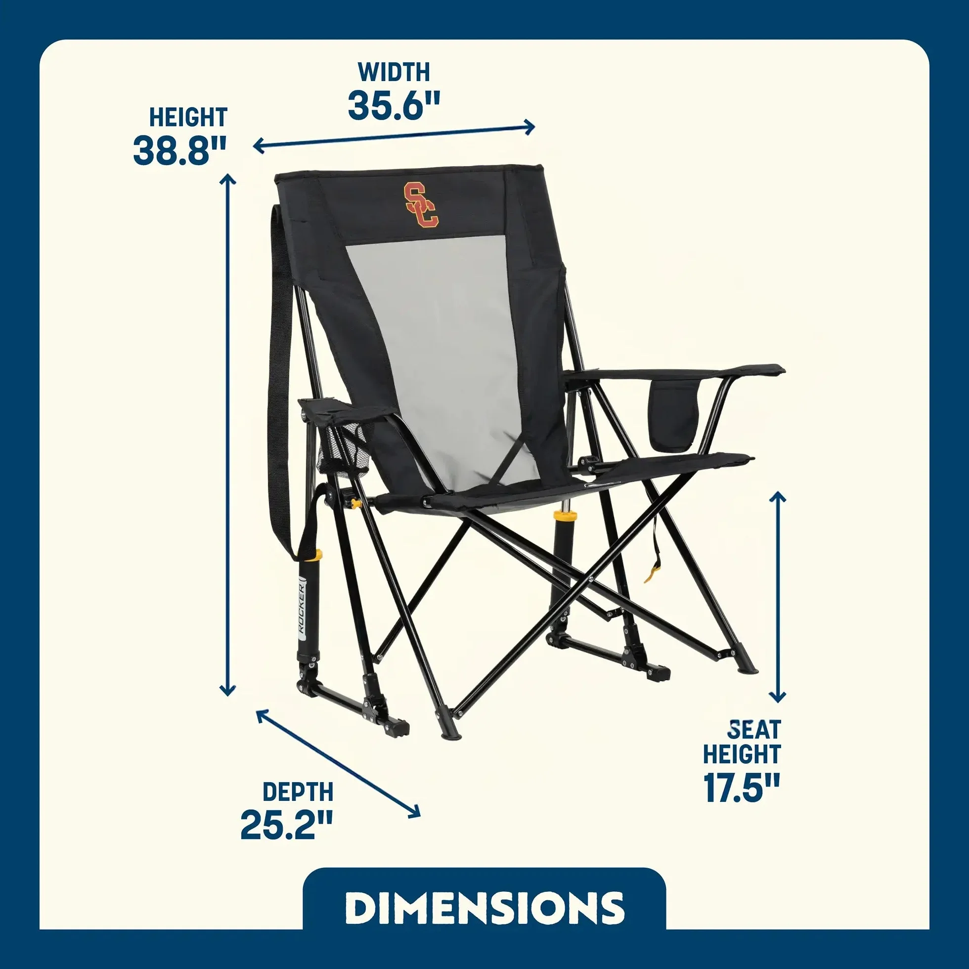 Comfort Pro Rocker - USC Trojans | Featured Outdoor Choice | Outlandridge DFE4