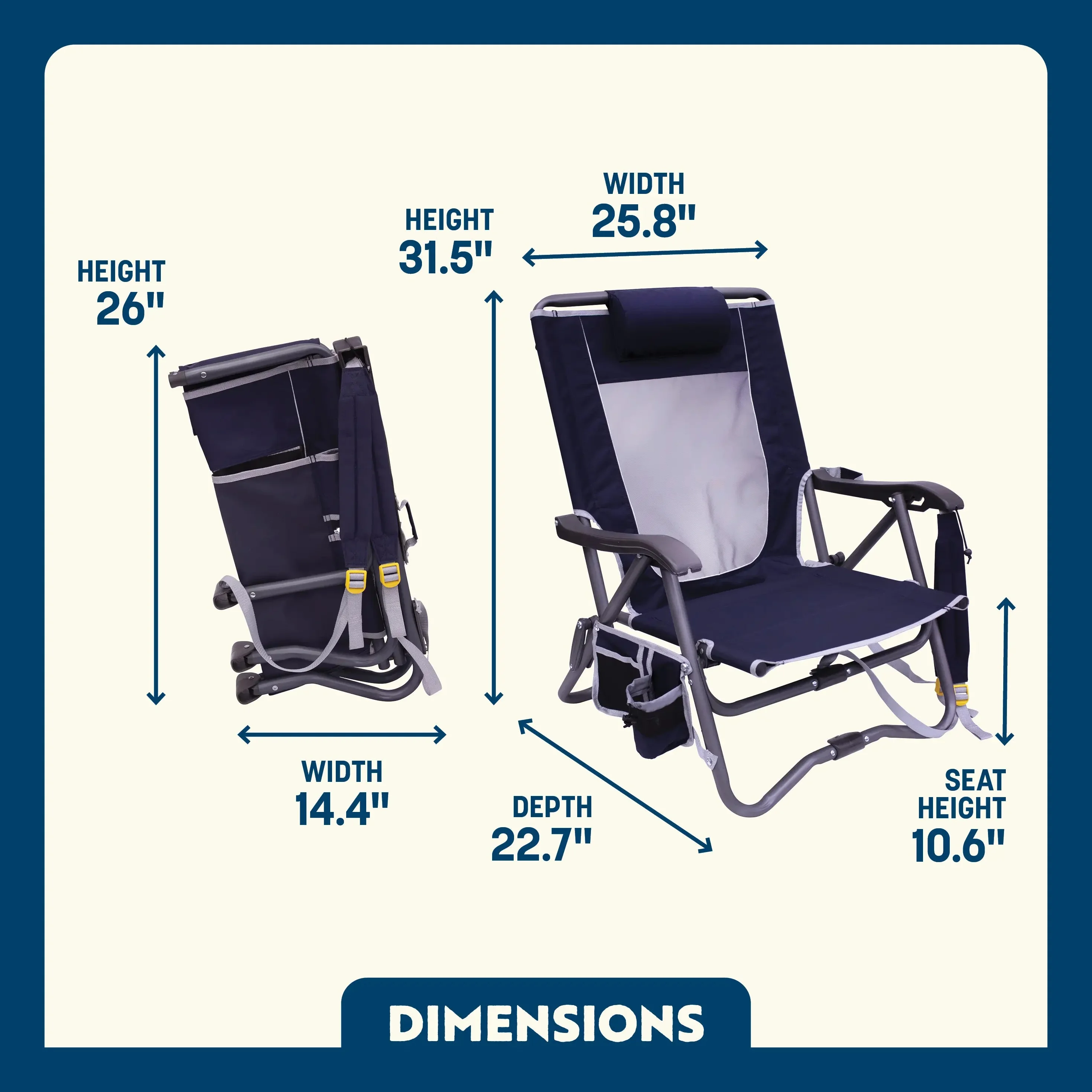 Bi-Fold Slim Event Chair | Camp-Ready Selection | Outlandridge 72DB