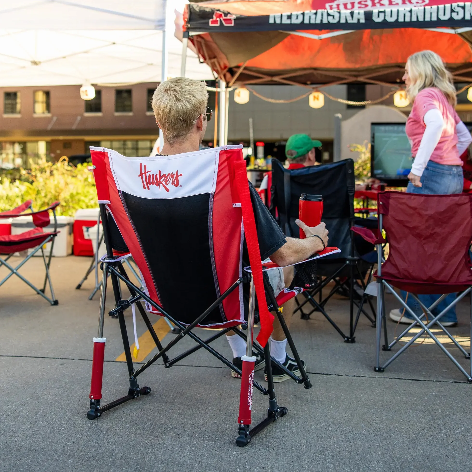 Comfort Pro Rocker - Nebraska Cornhuskers | Featured Outdoor Choice | Outlandridge 1CB7