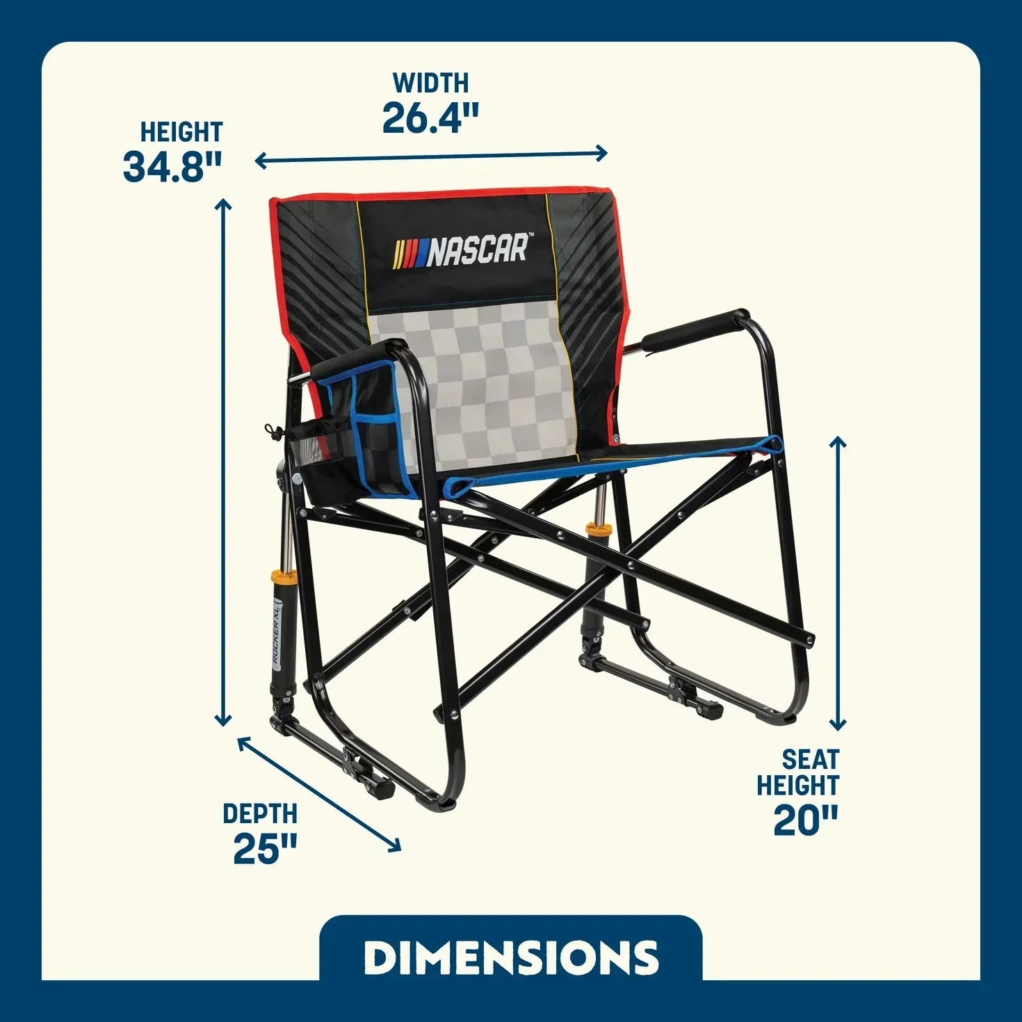 Freestyle Rocker XL - NASCAR | Featured Outdoor Choice | Outlandridge 1AB1